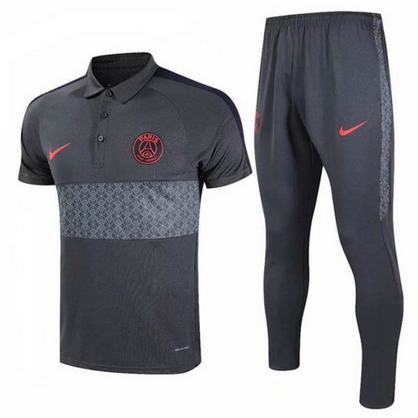 Polo Paris Saint Germain Conjunto Completo 2020-21 Gris